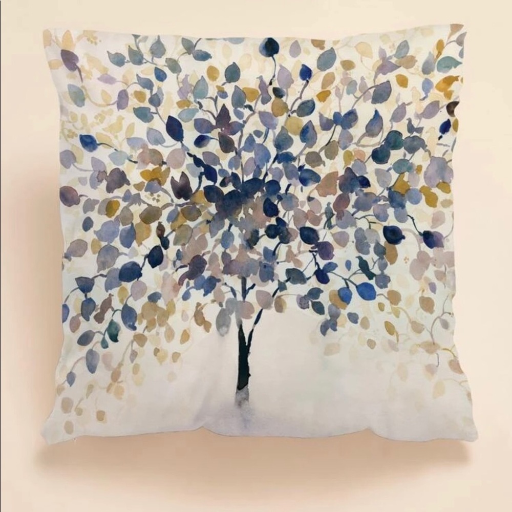 Tree print cushion cover without filler